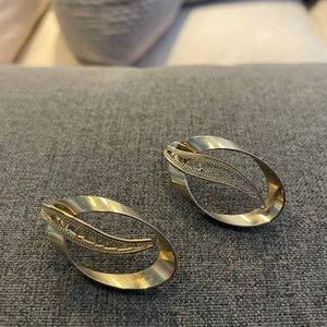 Silver tail earrings